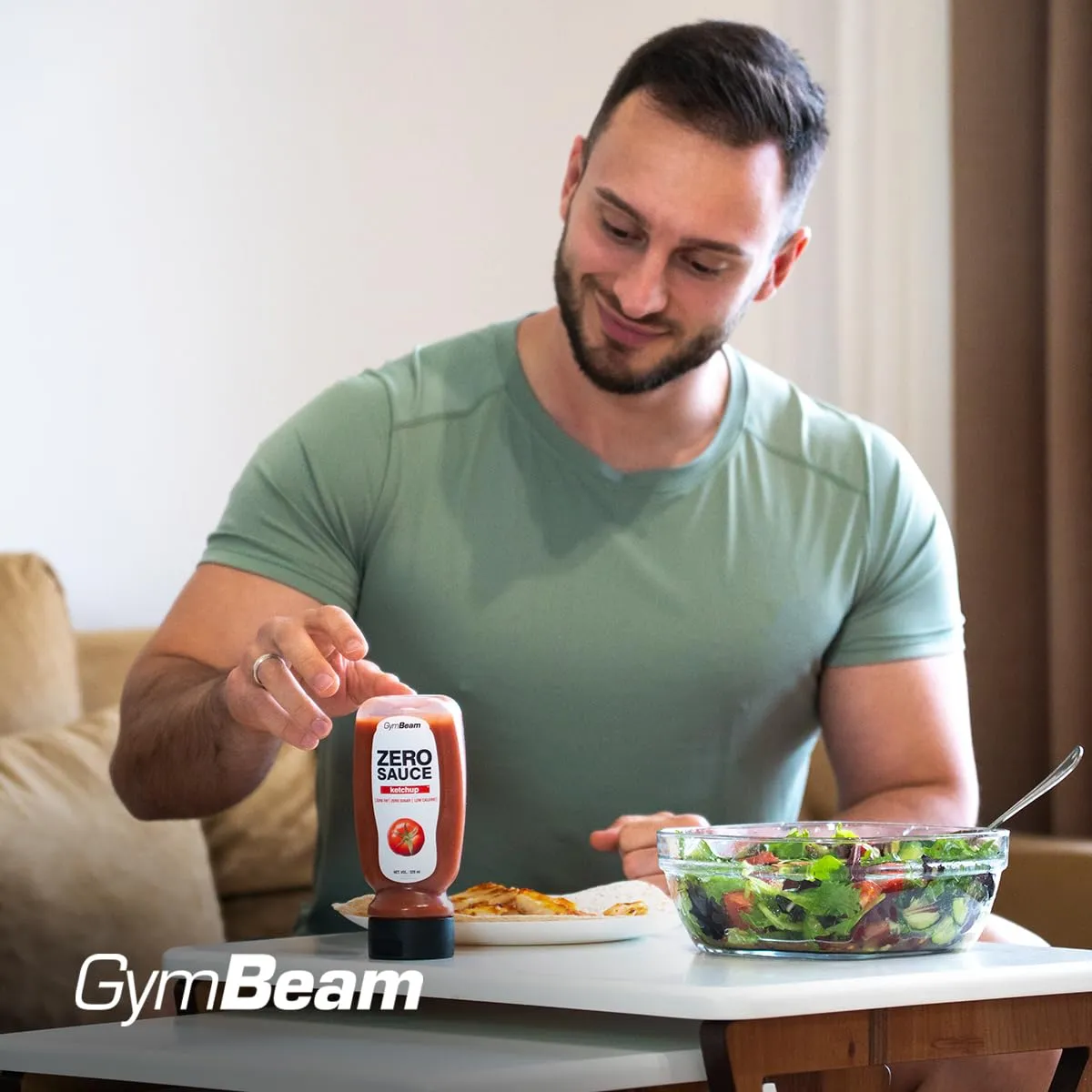 GymBeam ZERO Sauce Ketchup 320 ml vegan kalorienarm