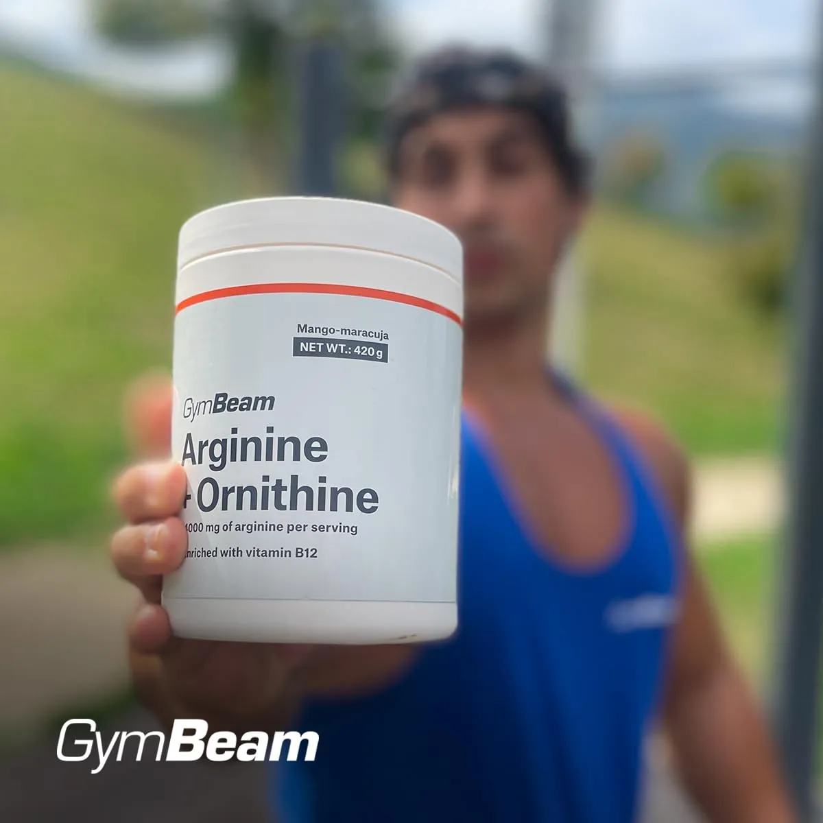 GymBeam L-Arginin + Ornithin 420 g Grüner Apfel