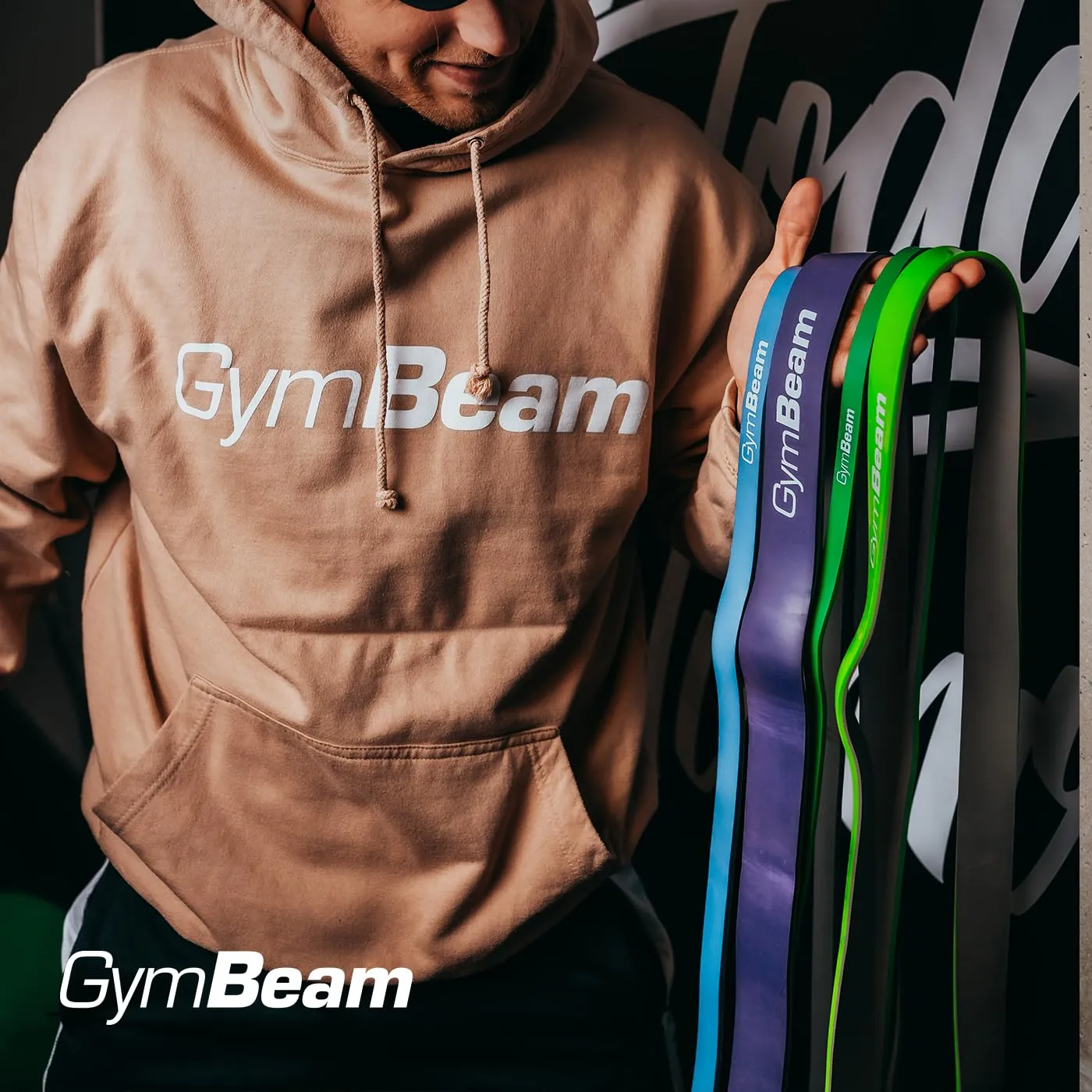 GymBeam DuoBand Set Widerstandsbänder 4er-Set doppelseitig