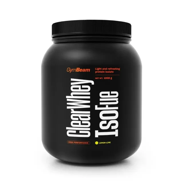 GymBeam IsoFue Clear Whey Proteinpulver Lemon-Lime 1000g zuckerfrei