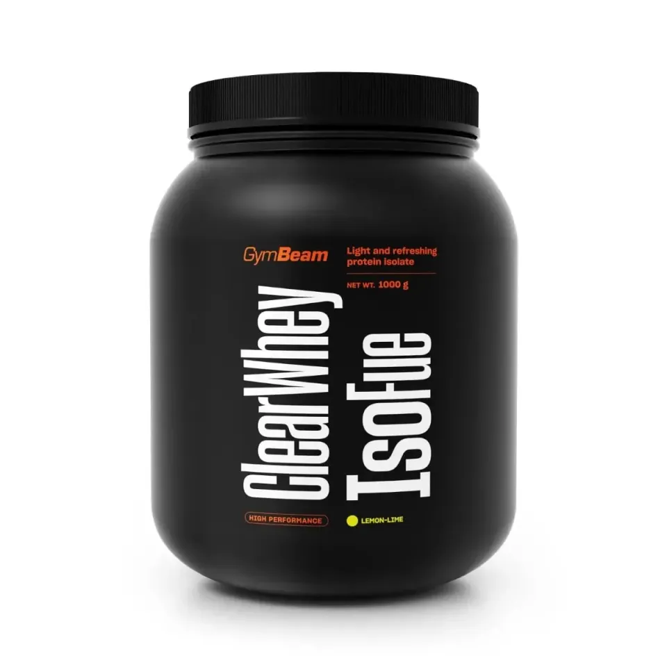 GymBeam IsoFue Clear Whey Proteinpulver Lemon-Lime 1000g zuckerfrei