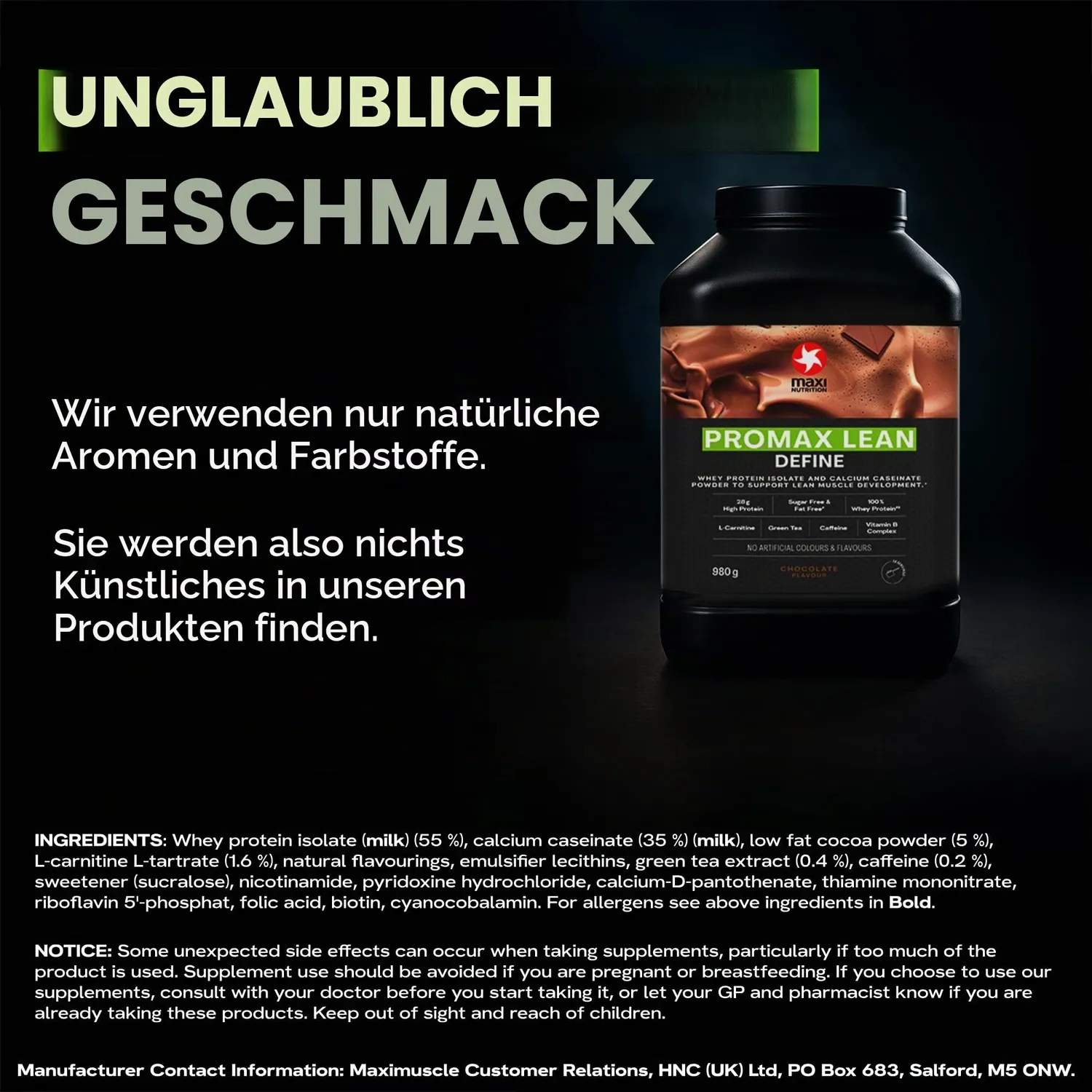 MaxiNutrition Promax Lean Schoko Proteinpulver für Diät