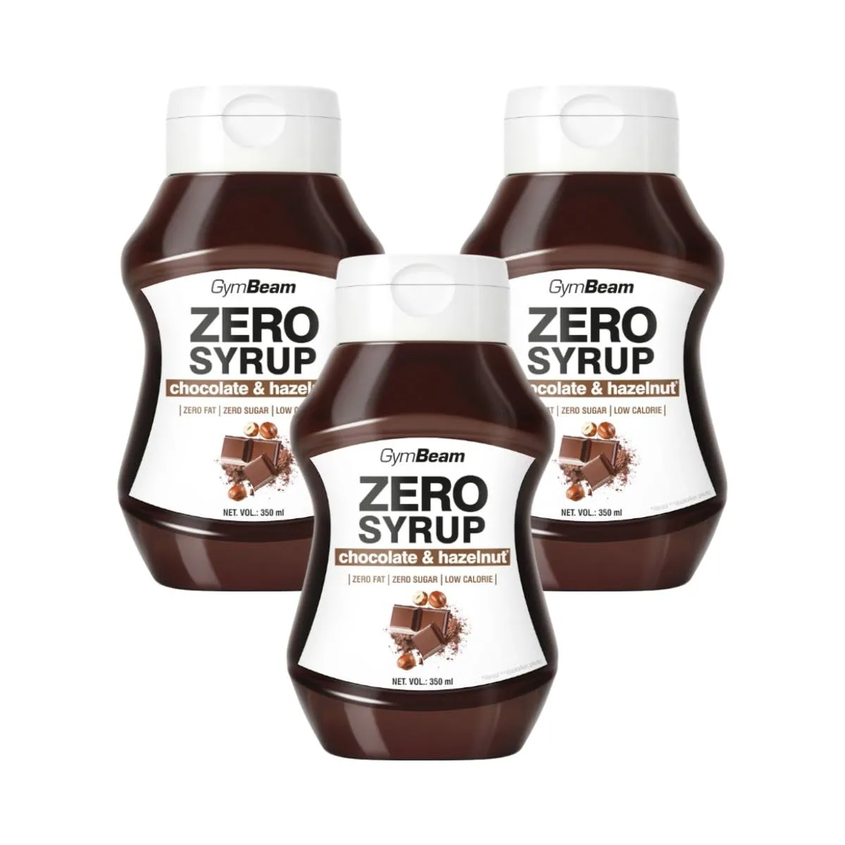 GymBeam Zero Syrup Haselnuss Schokolade 350ml zuckerfrei