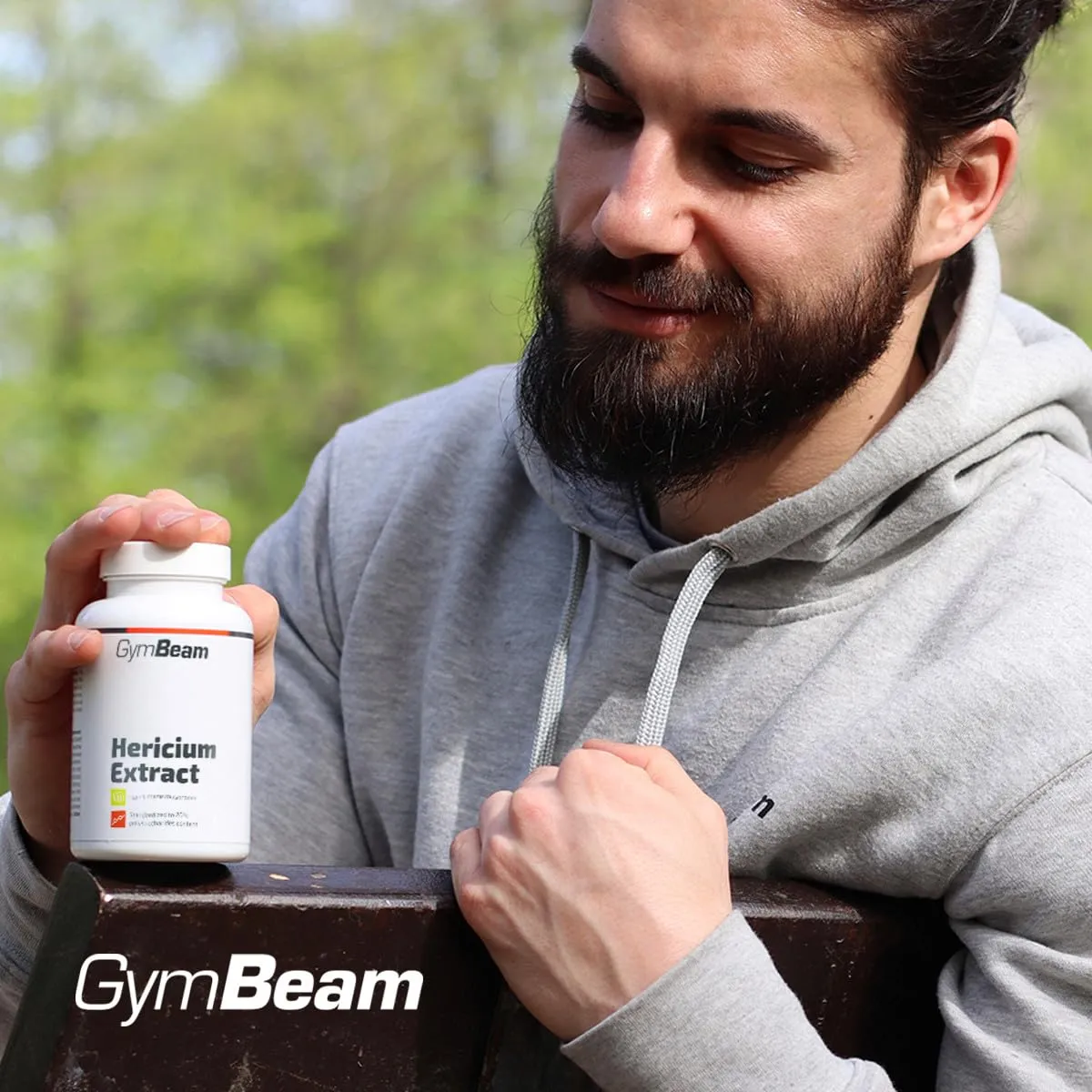 GymBeam Löwenmähne Extrakt 90 Kapseln mit 20% Polysaccharide