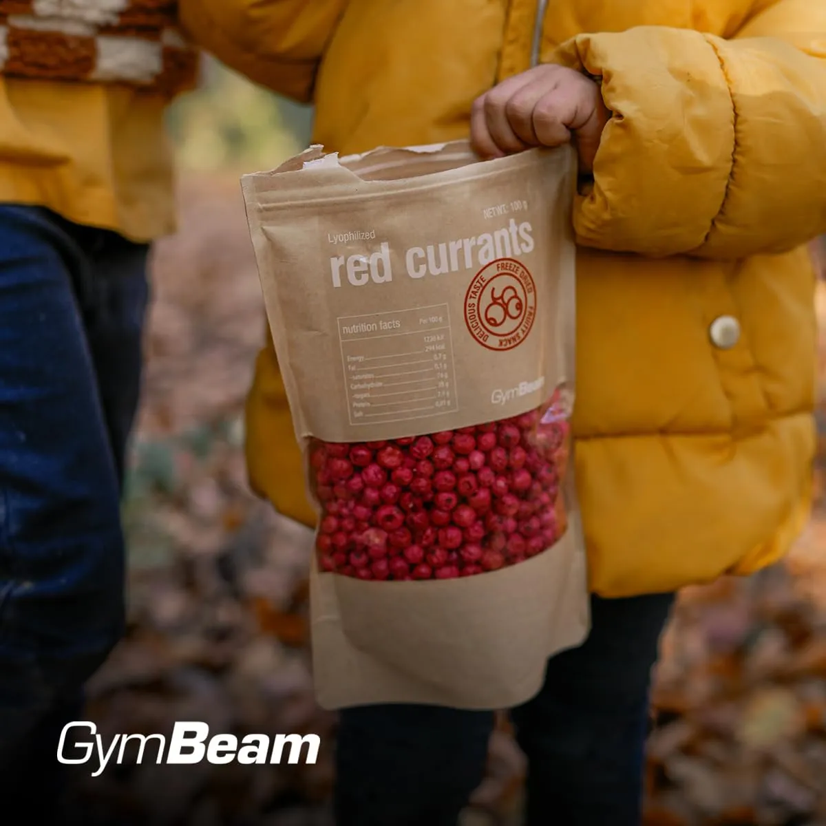 GymBeam Rote Johannisbeeren gefriergetrocknet 100 g
