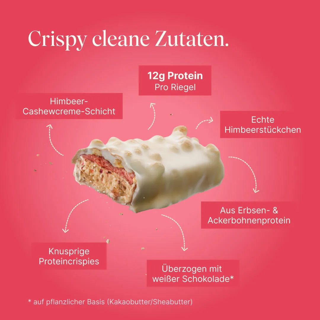 Vetain Crispy Proteinriegel Berry 12er Pack vegan