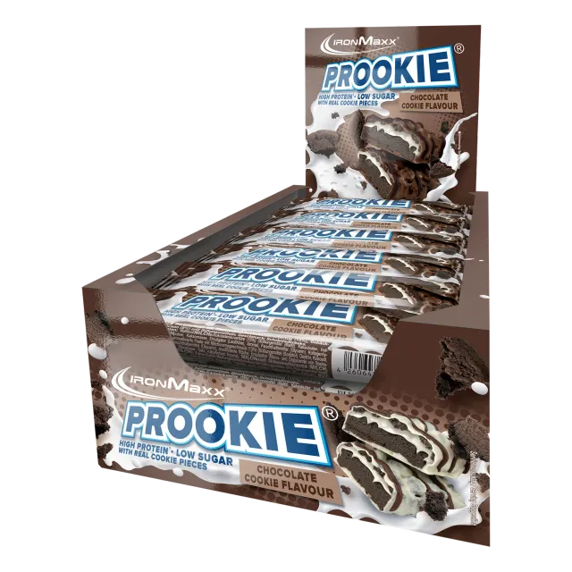 IronMaxx Prookie Proteinriegel 24x45g Chocolate Cookie zuckerarm