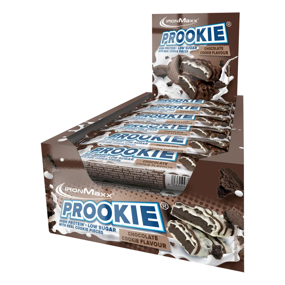 IronMaxx Prookie Proteinriegel 24x45g Chocolate Cookie zuckerarm