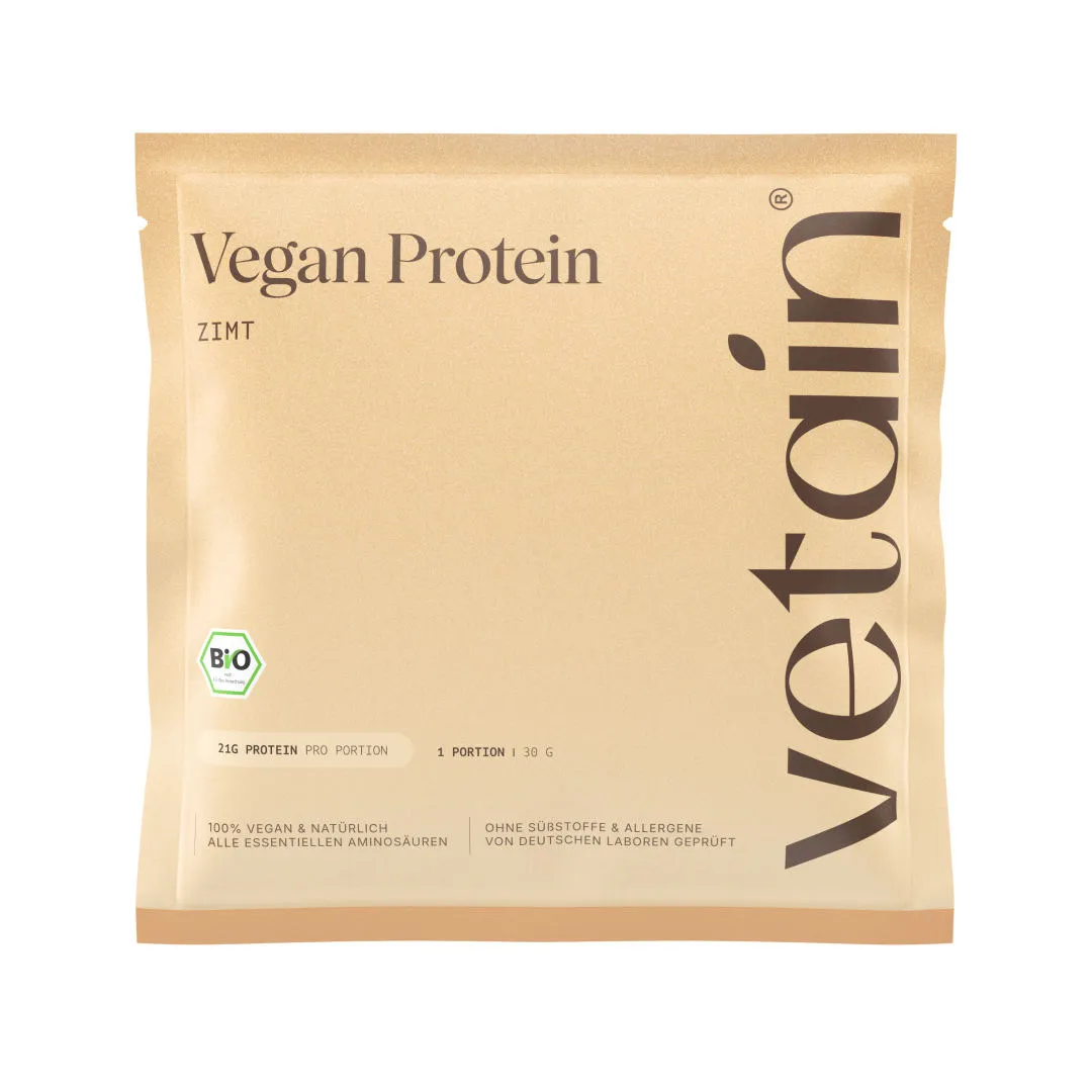 Vetain Vegan Protein Probe Proteinpulver Vanille 30g Bio