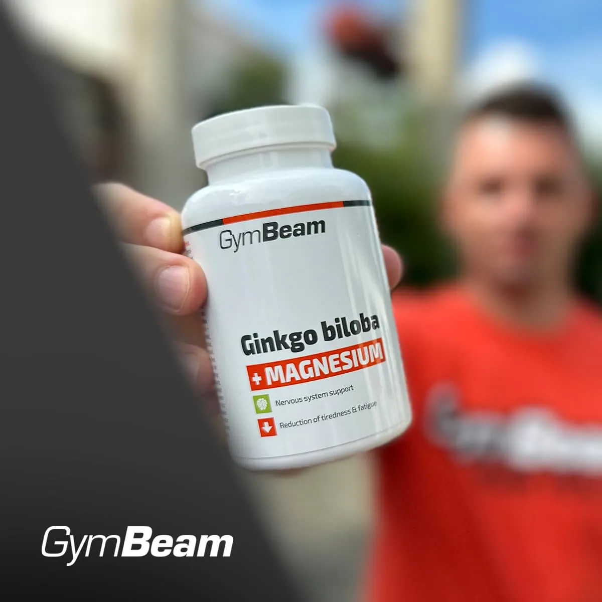 GymBeam Ginkgo Biloba Magnesium Kapseln 90 Stück