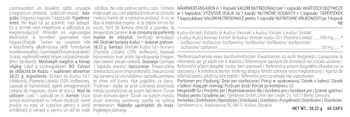 GymBeam Kudzu-Wurzelextrakt 60 Kapseln 500 mg Frauen