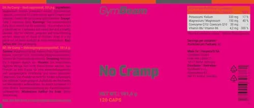GymBeam No Cramp Q10 Kapseln 120 Stk Magnesium Kalium