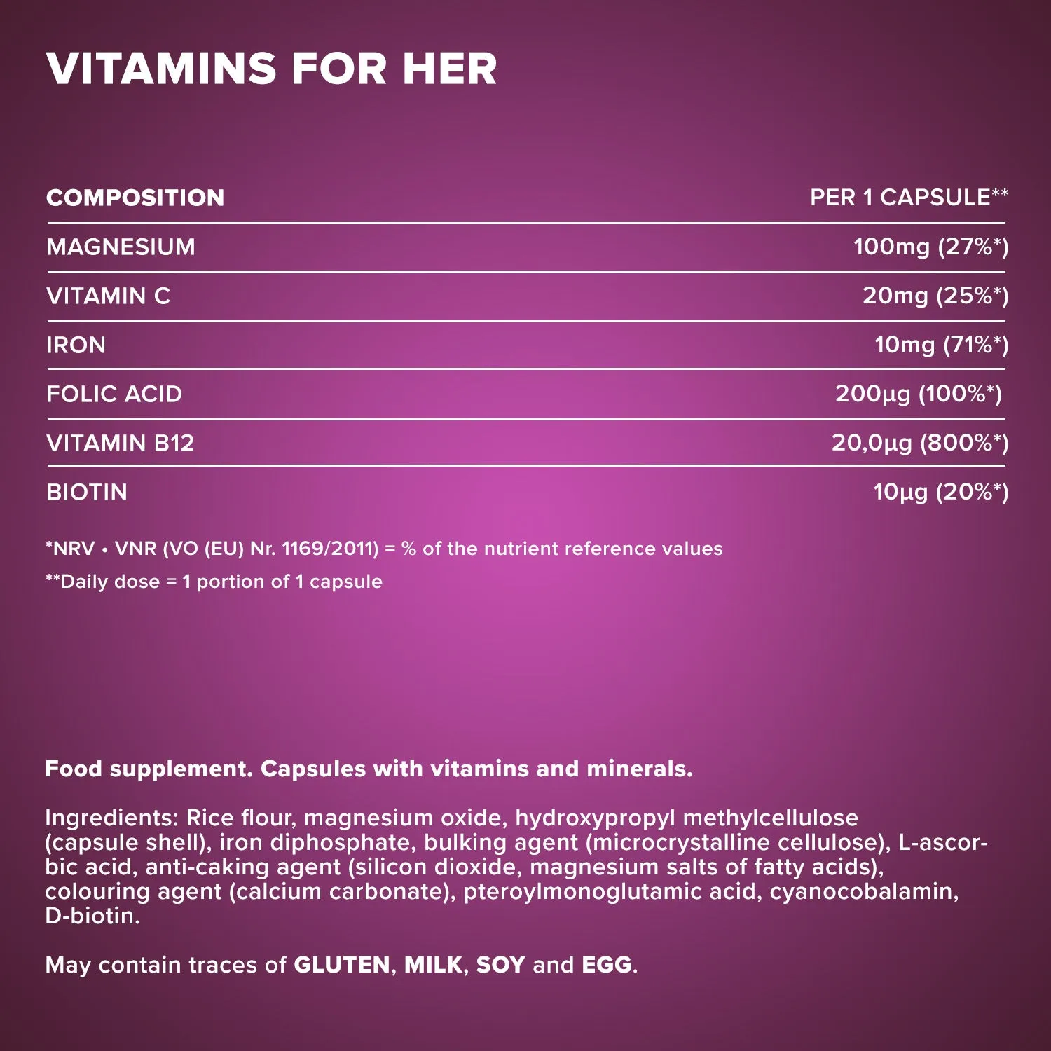 IronMaxx Vitamins for Her Kapseln 150 Stk für Frauen