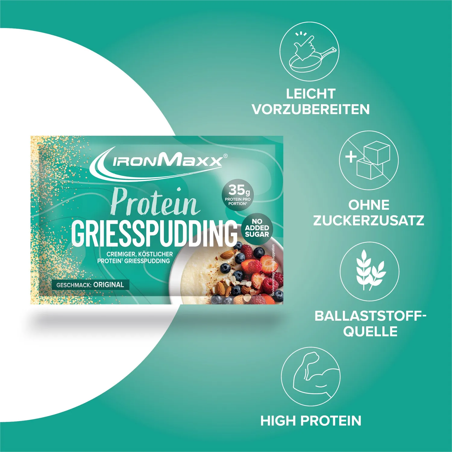 IronMaxx Protein Breakfast Sachet Gr South 60g Sorte Grieß