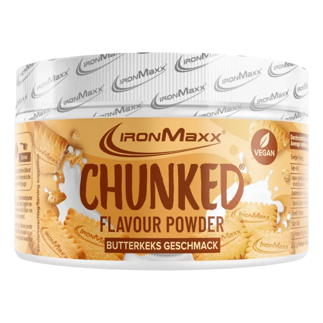 IronMaxx Chunked Geschmackspulver Butterkeks 150g vegan