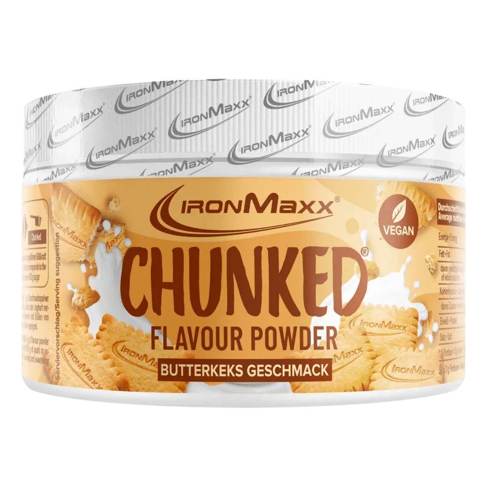 IronMaxx Chunked Geschmackspulver Butterkeks 150g vegan