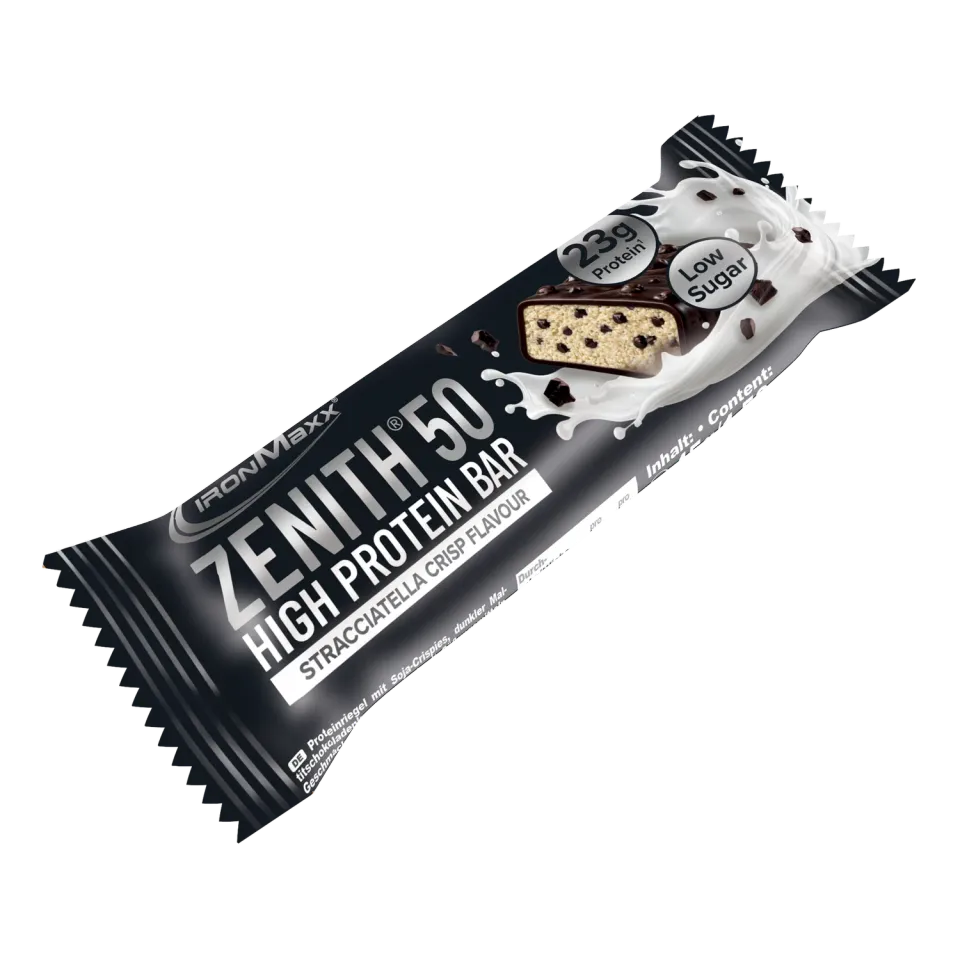 IronMaxx Zenith 50 Proteinriegel Stracciatella Crisp 45g 23g Eiweiß