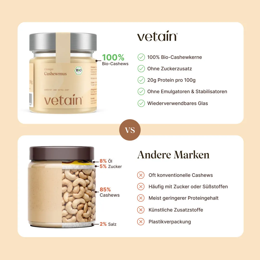 Vetain Bio Cashewmus 200g cremig