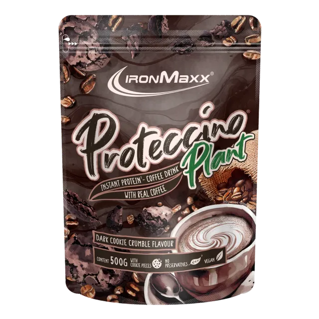 IronMaxx Proteccino Plant Proteinpulver 500g Cookie Vegan