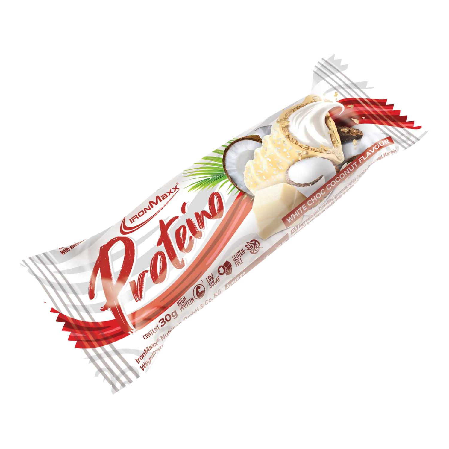 IronMaxx Proteino Proteinriegel White Choc Coconut 12x30g zuckerarm
