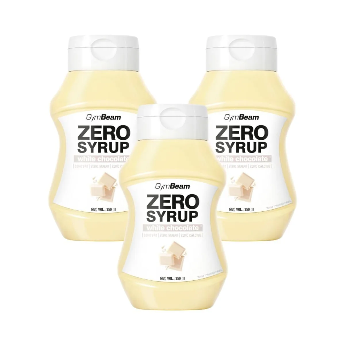 GymBeam Zero Syrup Weiße Schokolade 350 ml Sirup zuckerfrei