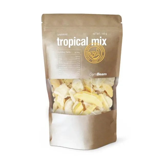 GymBeam Tropical-Mix Gefriergetrocknet 100 g Mango