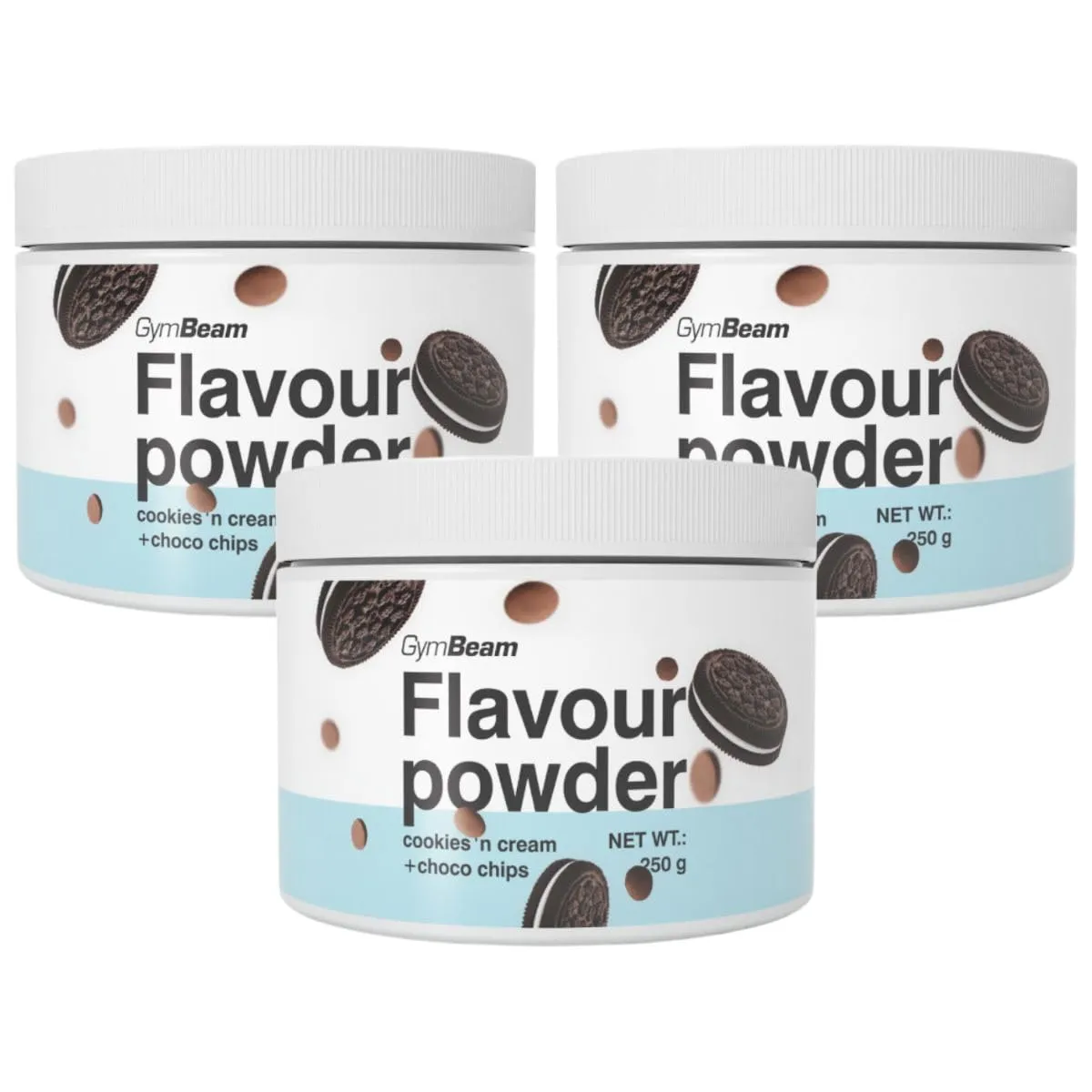 GymBeam Flavour Powder Geschmackspulver Banana Chocochips 250g kalorienarm