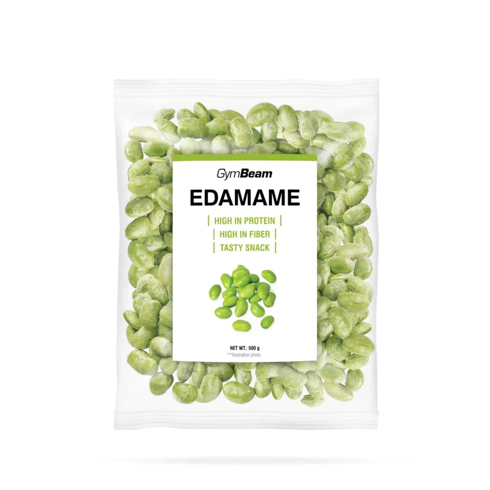 GymBeam Geröstete Edamame 500 g proteinreich gesalzen