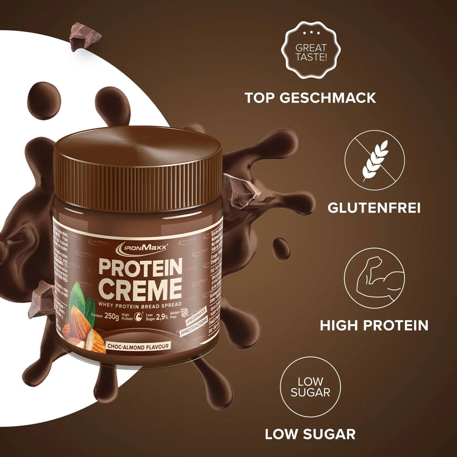 IronMaxx Protein Creme Choc Almond 250g