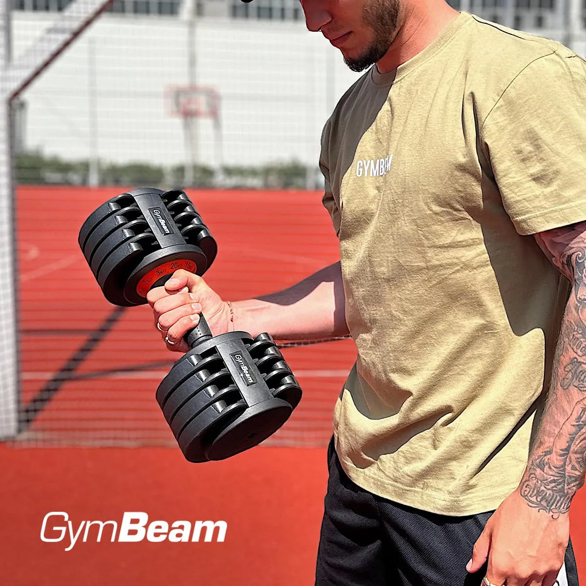 GymBeam Verstellbare Kurzhantel 3-20 kg rutschfest