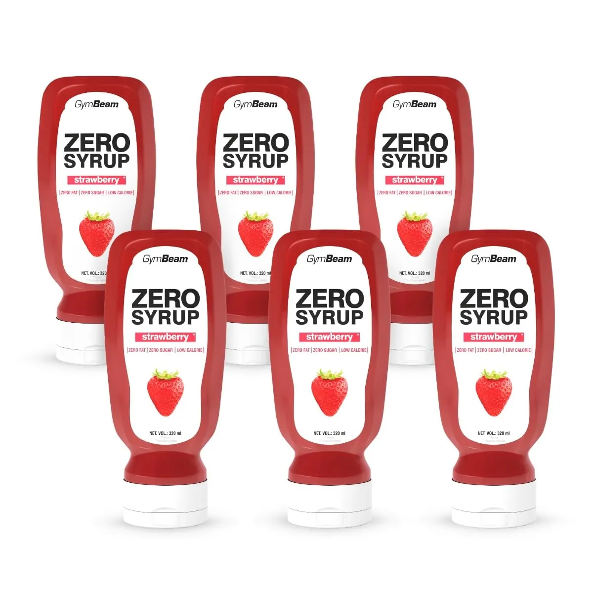 GymBeam Zero Syrup Erdbeere 320ml zuckerfrei