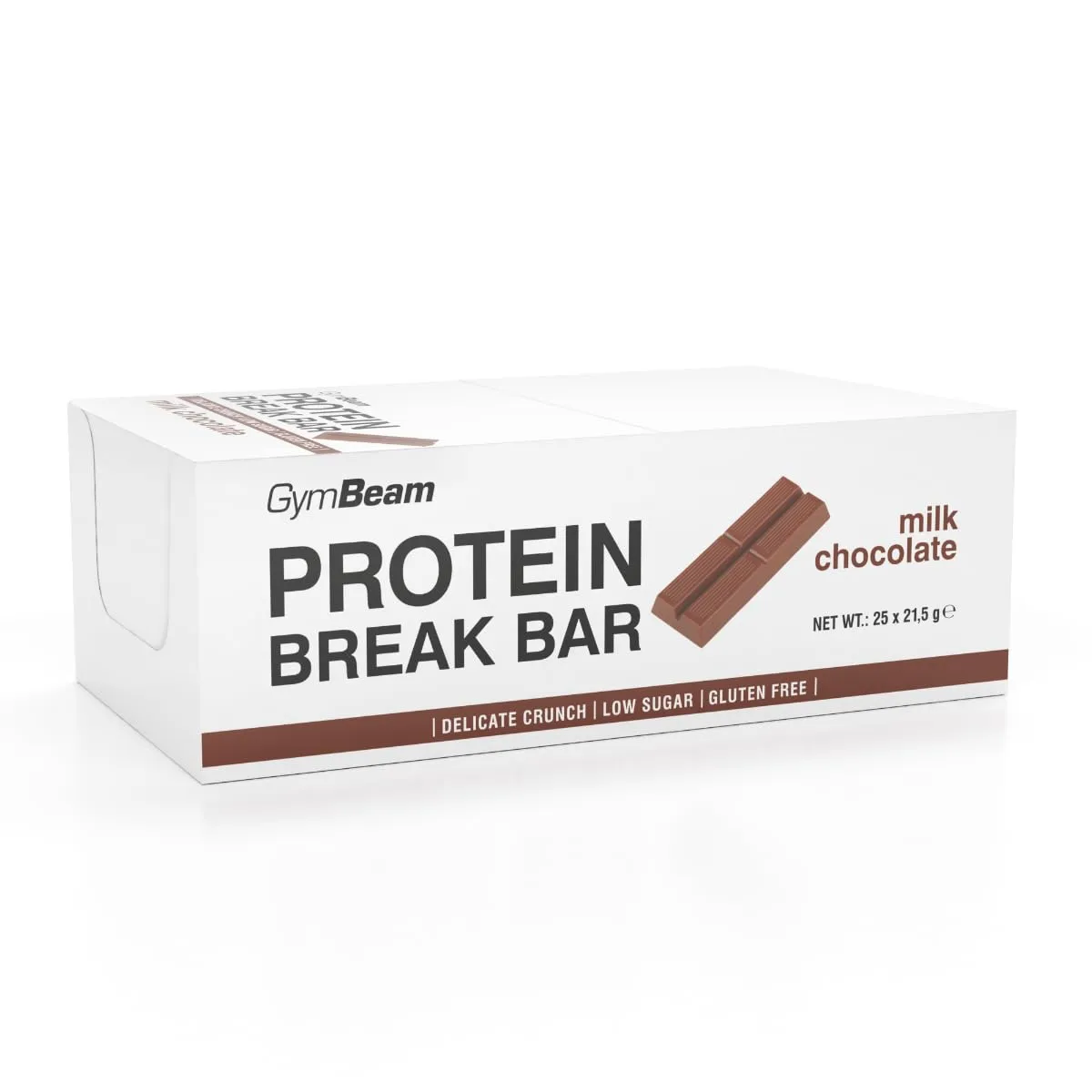 GymBeam Protein Break Bar Riegel 14x64,5 g Milch-Schokolade Box