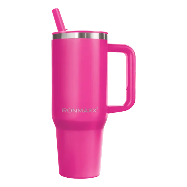 IronMaxx Cup V4.0 Thermobecher 1200ml Active Pink isoliert