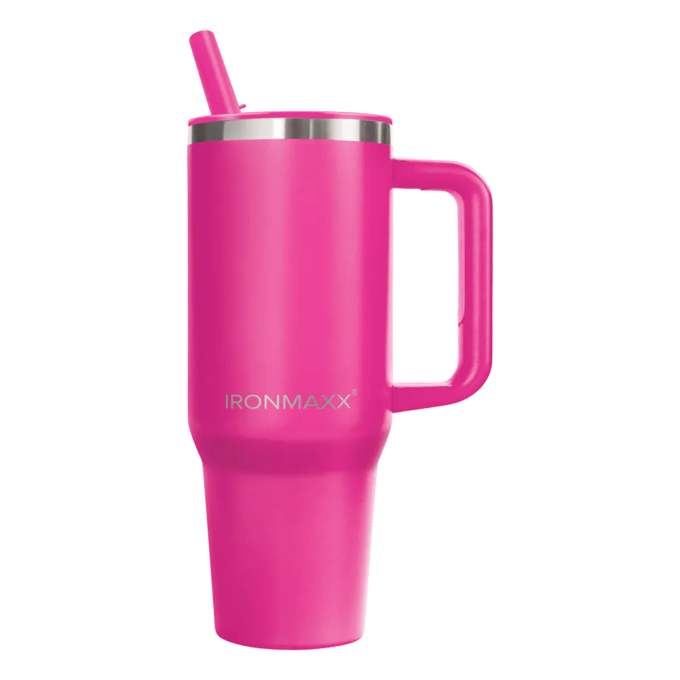 IronMaxx Cup V4.0 Thermobecher 1200ml Active Pink isoliert