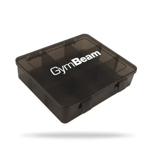 GymBeam PillBox verstellbare Pillendose 9 Fächer