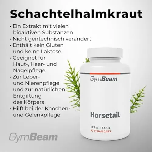 GymBeam Schachtelhalm Kapseln für Haut Haare Nägel