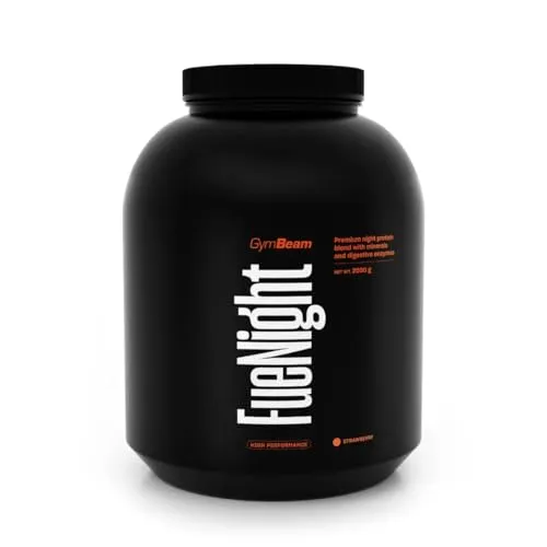 GymBeam FueNight Nachtprotein 2000 g Erdbeere 77% Protein