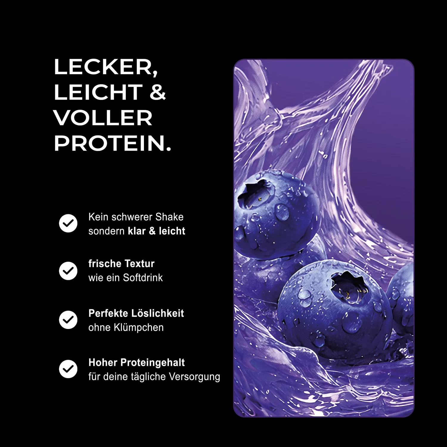 Neosupps Clear Isolate Blueberry 500g erfrischend