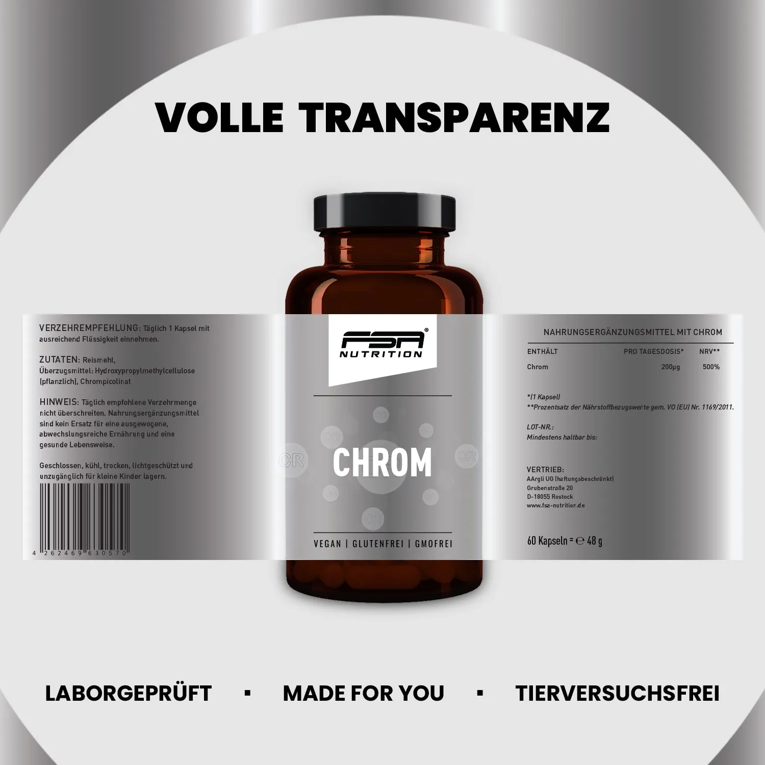 FSA Nutrition Chrom Kapseln 200 µg für die Diät