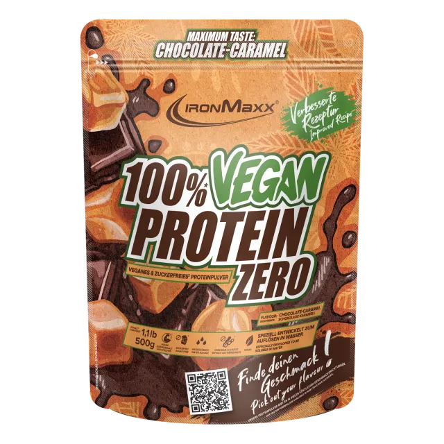 IronMaxx 100% Vegan Protein Zero Proteinpulver 500g Chocolate