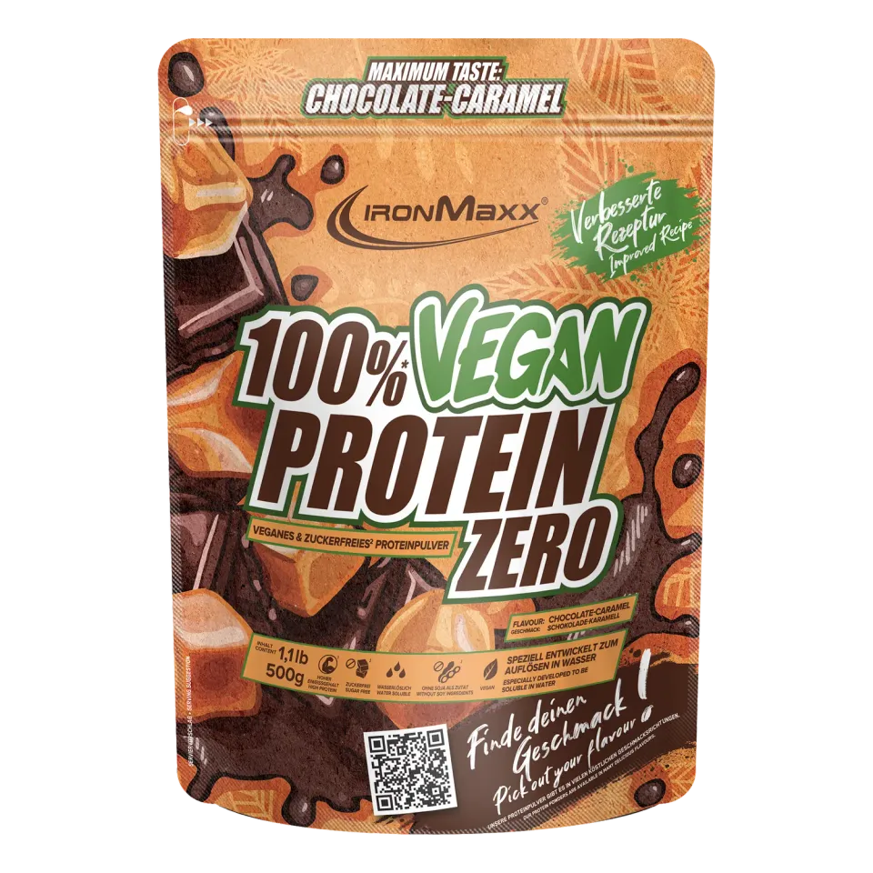 IronMaxx 100% Vegan Protein Zero Proteinpulver 500g Chocolate