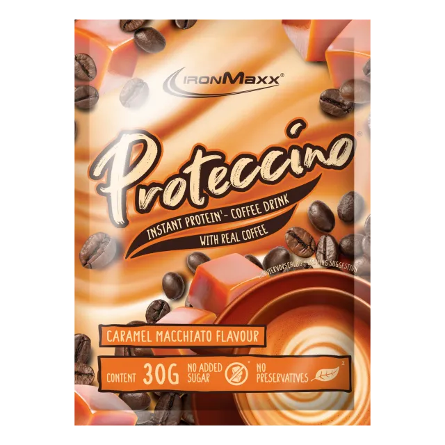 IronMaxx Proteccino Proteinpulver 30g Caramel Macchiato