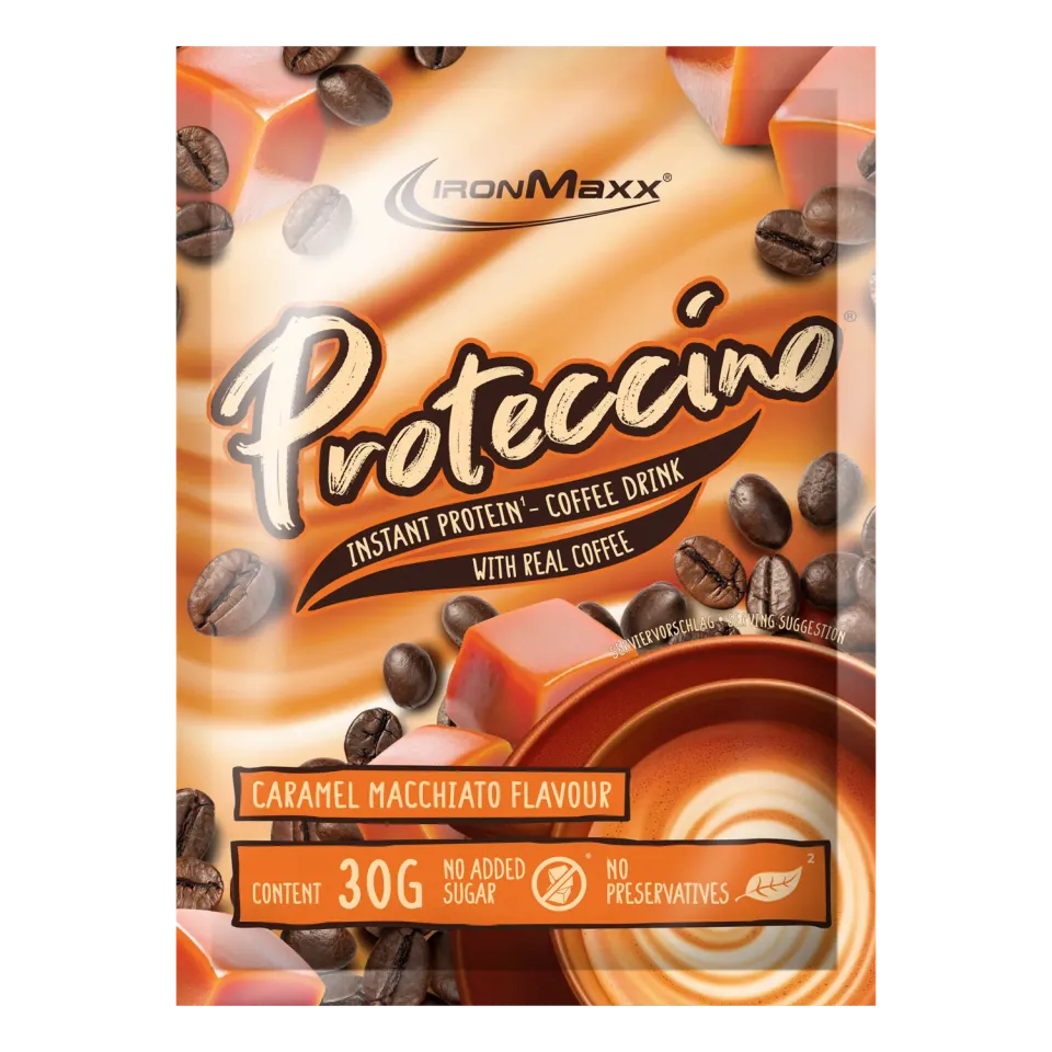 IronMaxx Proteccino Proteinpulver 30g Caramel Macchiato