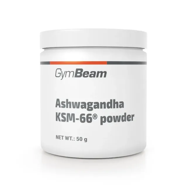 GymBeam Ashwagandha KSM-66 Pulver 50g mit Withanoliden