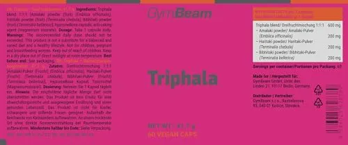 GymBeam Triphala Kapseln 60 Stk für Verdauung