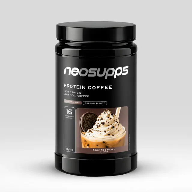 Neosupps Protein Coffee Cookies & Cream Protein Kaffee 500g koffeinhaltig