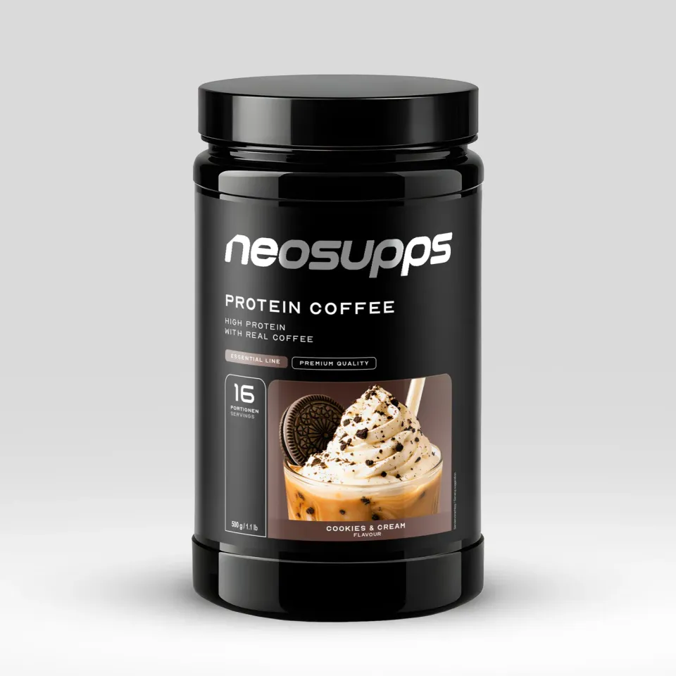 Neosupps Protein Coffee Cookies & Cream Protein Kaffee 500g koffeinhaltig