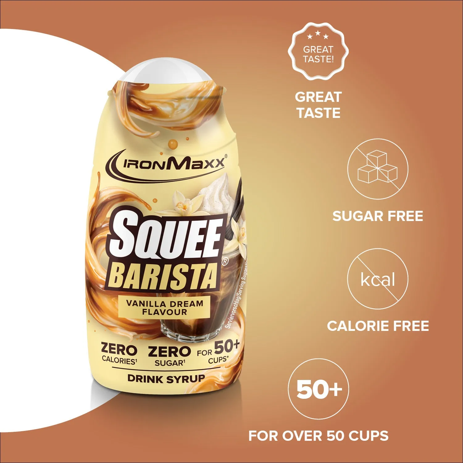 IronMaxx SqueeBarista Vanilla Dream Sirup 65ml zuckerfrei