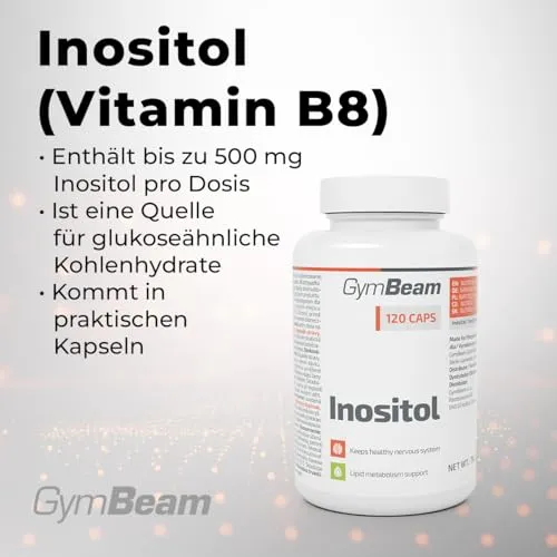 GymBeam Inositol Kapseln 120 Stk 500 mg Vitamin B8