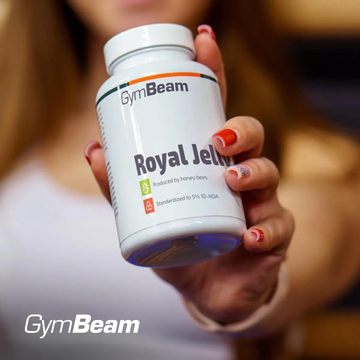 GymBeam Royal Jelly Kapseln 5% 10-HDA 60 Kapseln